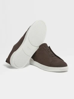 Brown Suede Triple Stitch™ Sneakers