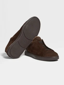 Brown Suede Triple Stitch™ Sneakers