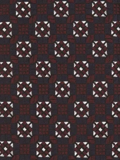 Burgundy CINQUE PIEGHE Silk Tie