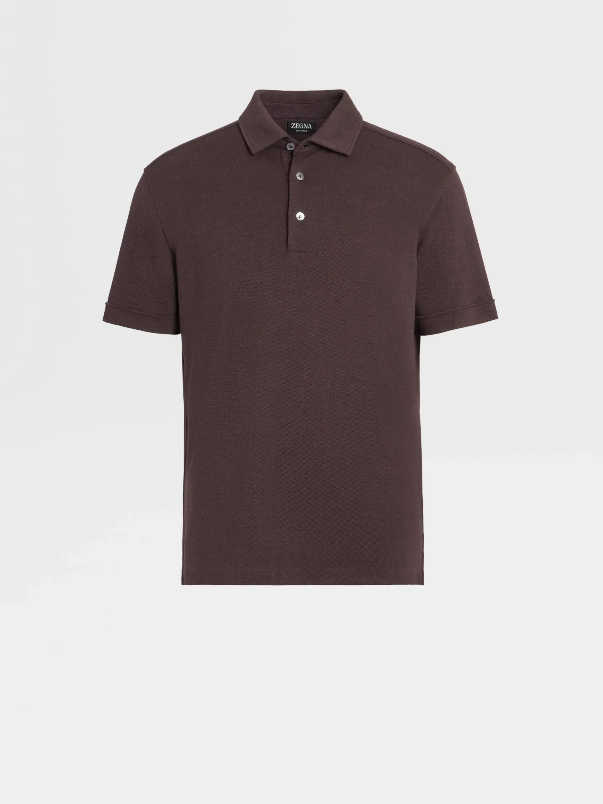 Burgundy Mélange 12milmil12 Wool Polo Shirt
