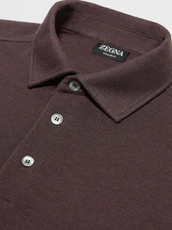 Burgundy Mélange 12milmil12 Wool Polo Shirt