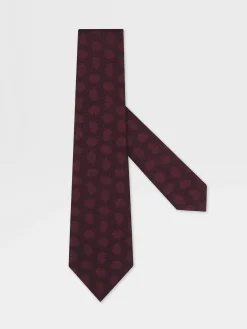 Burgundy Silk Tie