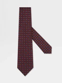 Burgundy Silk Tie
