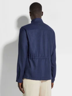 Cashmere Silk and Linen Blouson