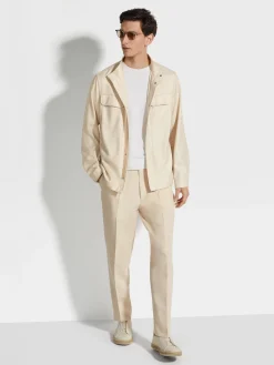 Cashmere Silk and Linen Blouson