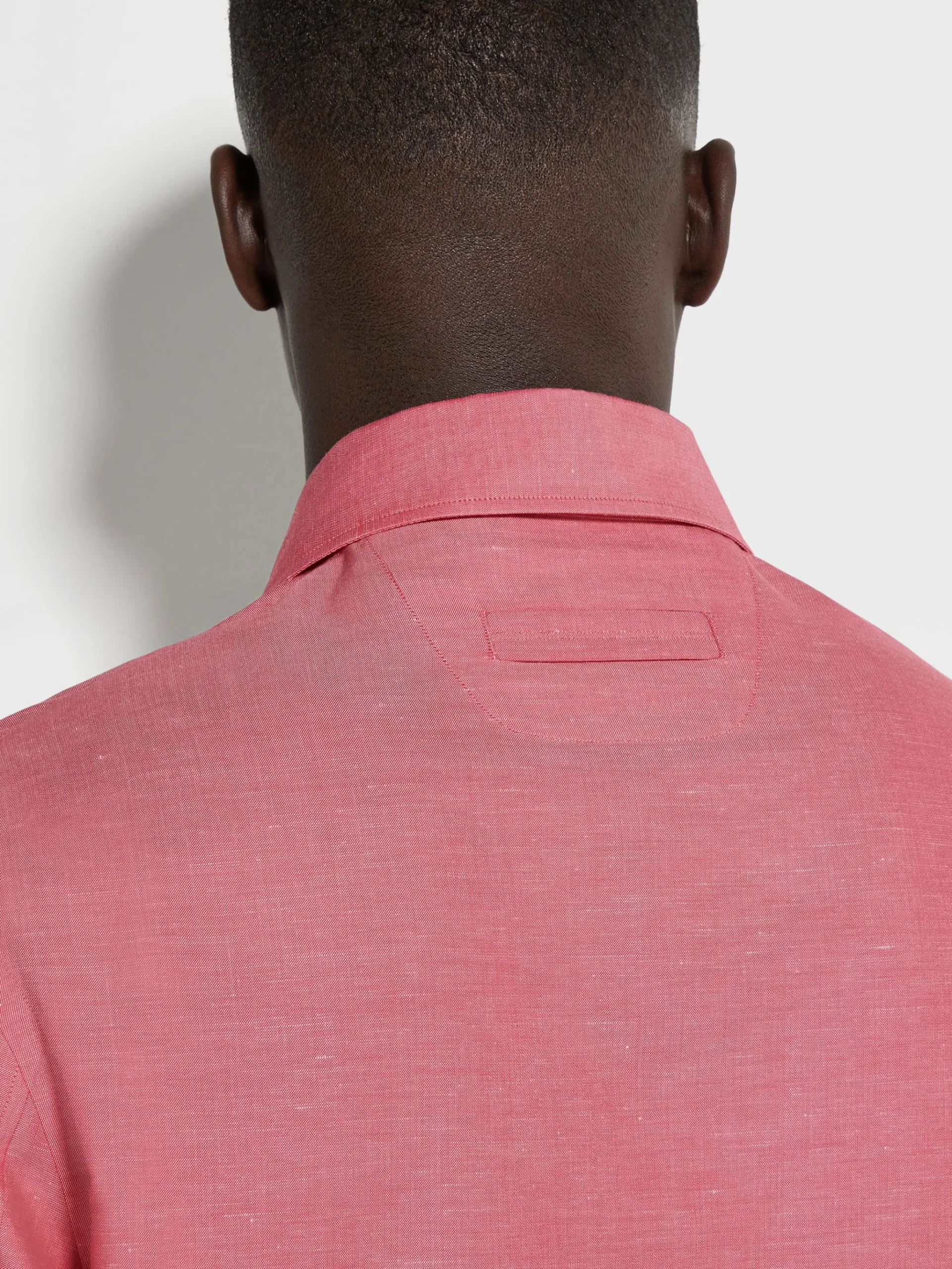 Crossover Blend Cotton Linen and Silk Polo Shirt
