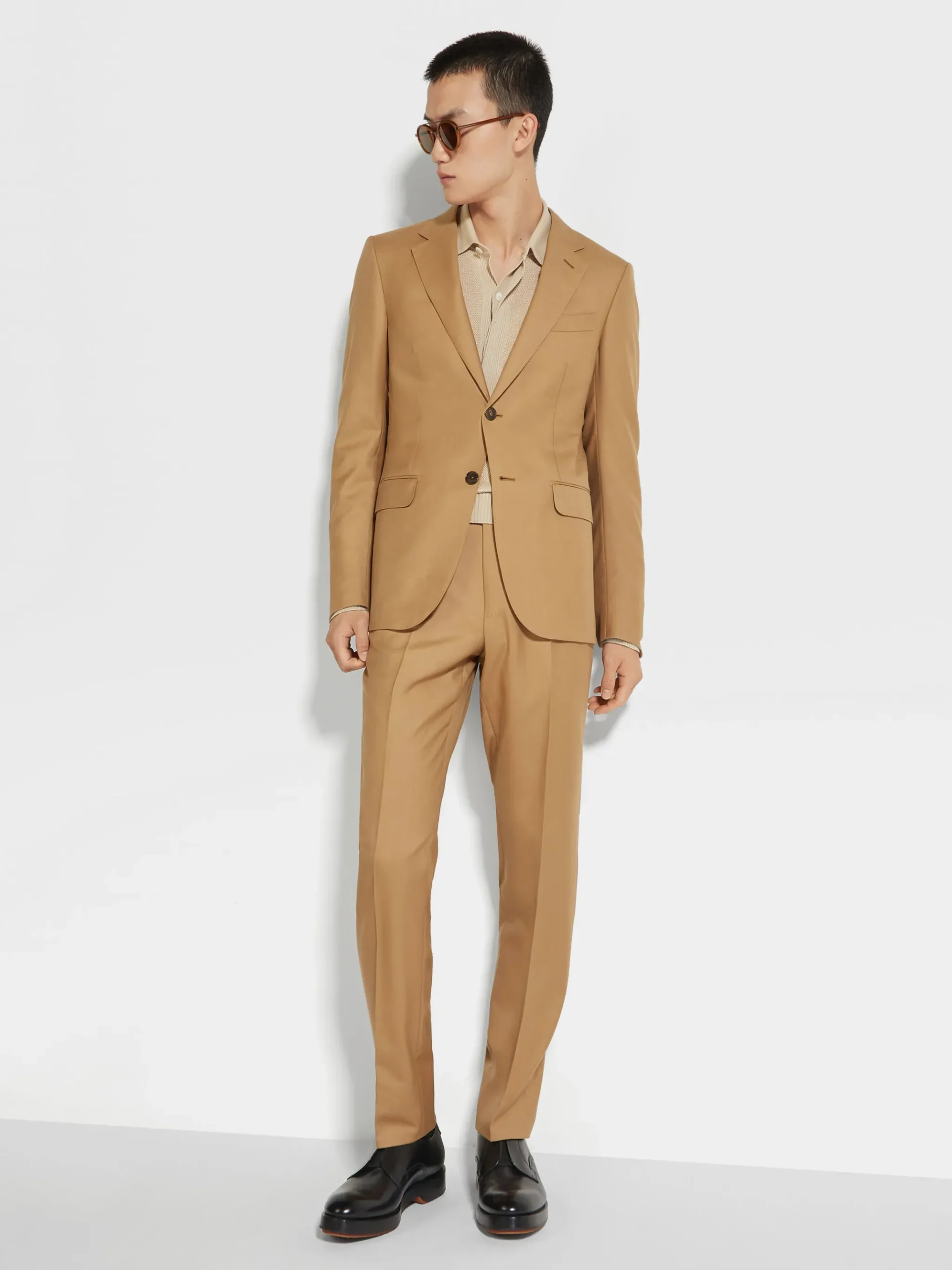 Dark Beige Oasi Cashmere Suit