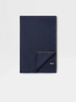 Dark Blue 12milmil12 Wool Scarf