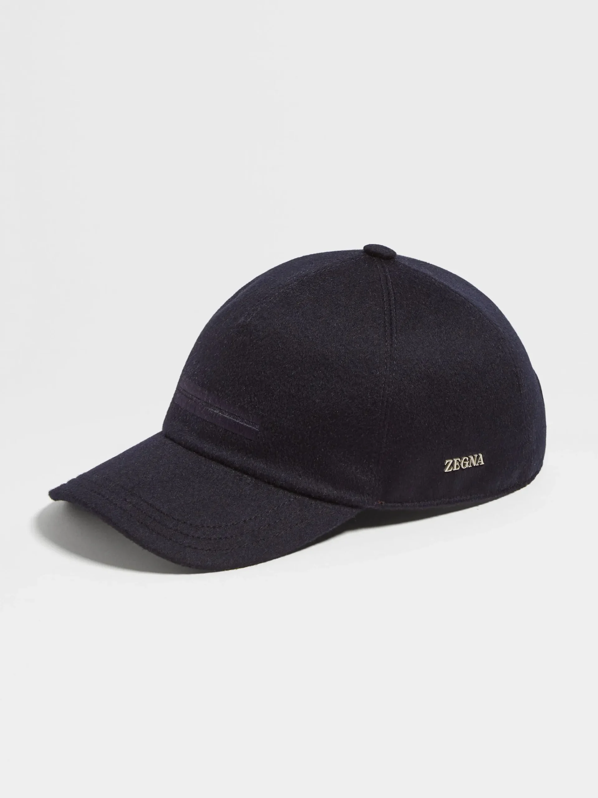 Dark Blue Oasi Cashmere Baseball Cap