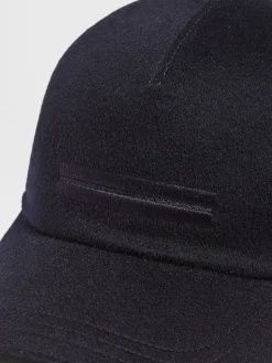 Dark Blue Oasi Cashmere Baseball Cap