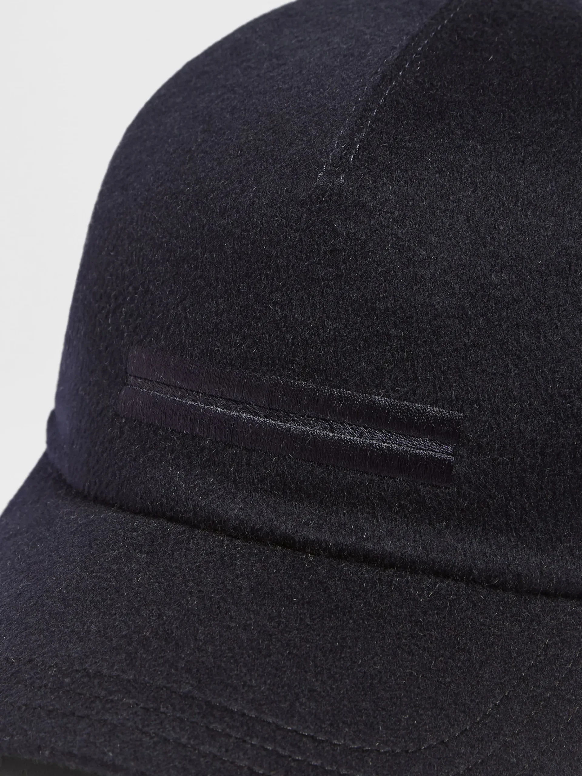 Dark Blue Oasi Cashmere Baseball Cap