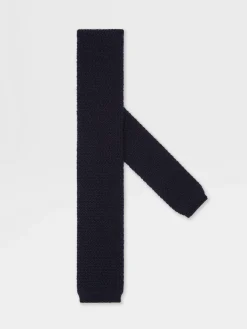 Dark Blue Oasi Cashmere Tie
