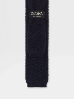 Dark Blue Oasi Cashmere Tie