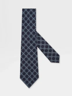 Dark Blue Silk Tie
