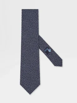 Dark Blue Silk Tie