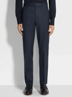 Dark Blue Wool Pants
