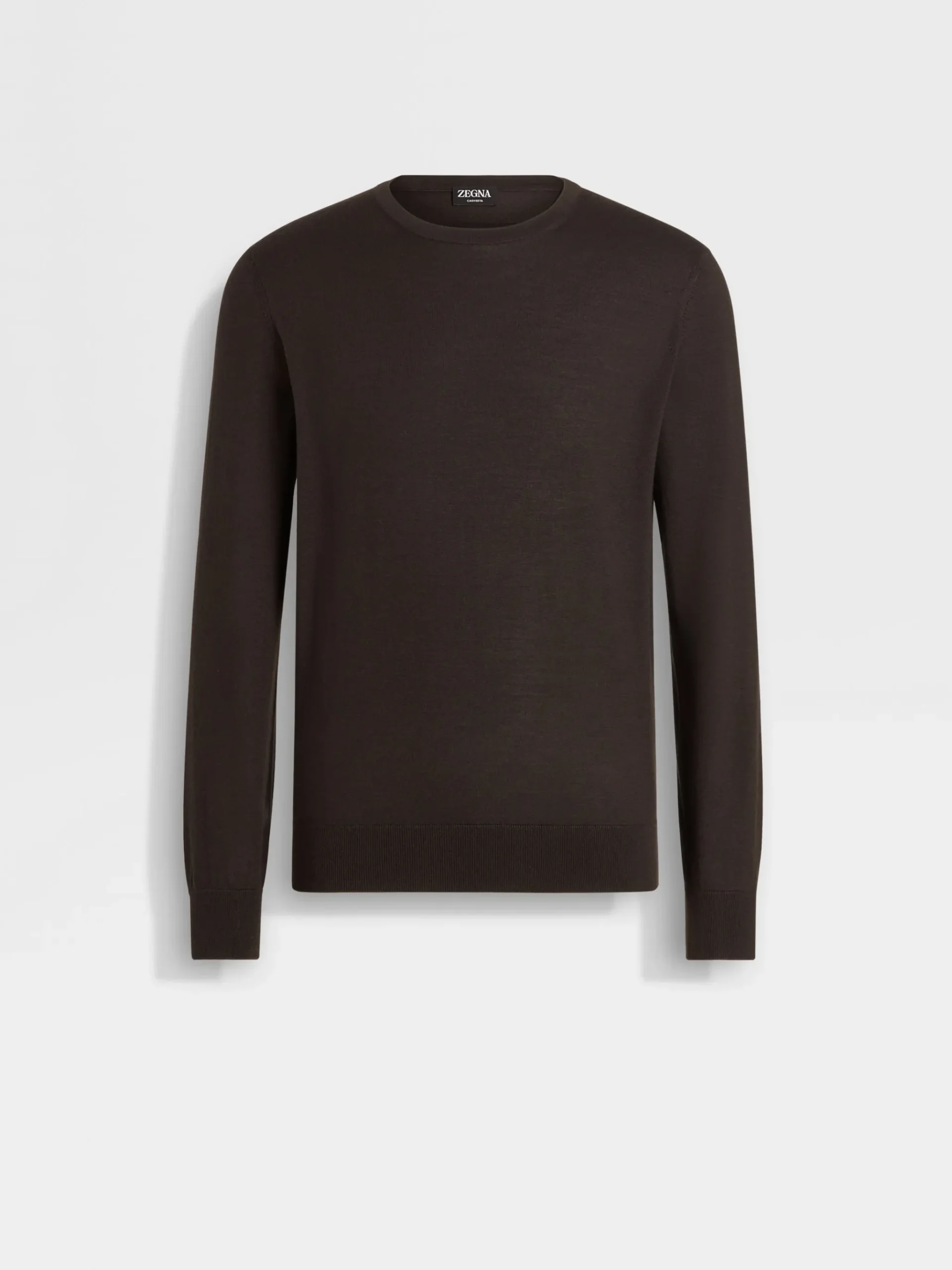 Dark Brown Cashseta Crewneck