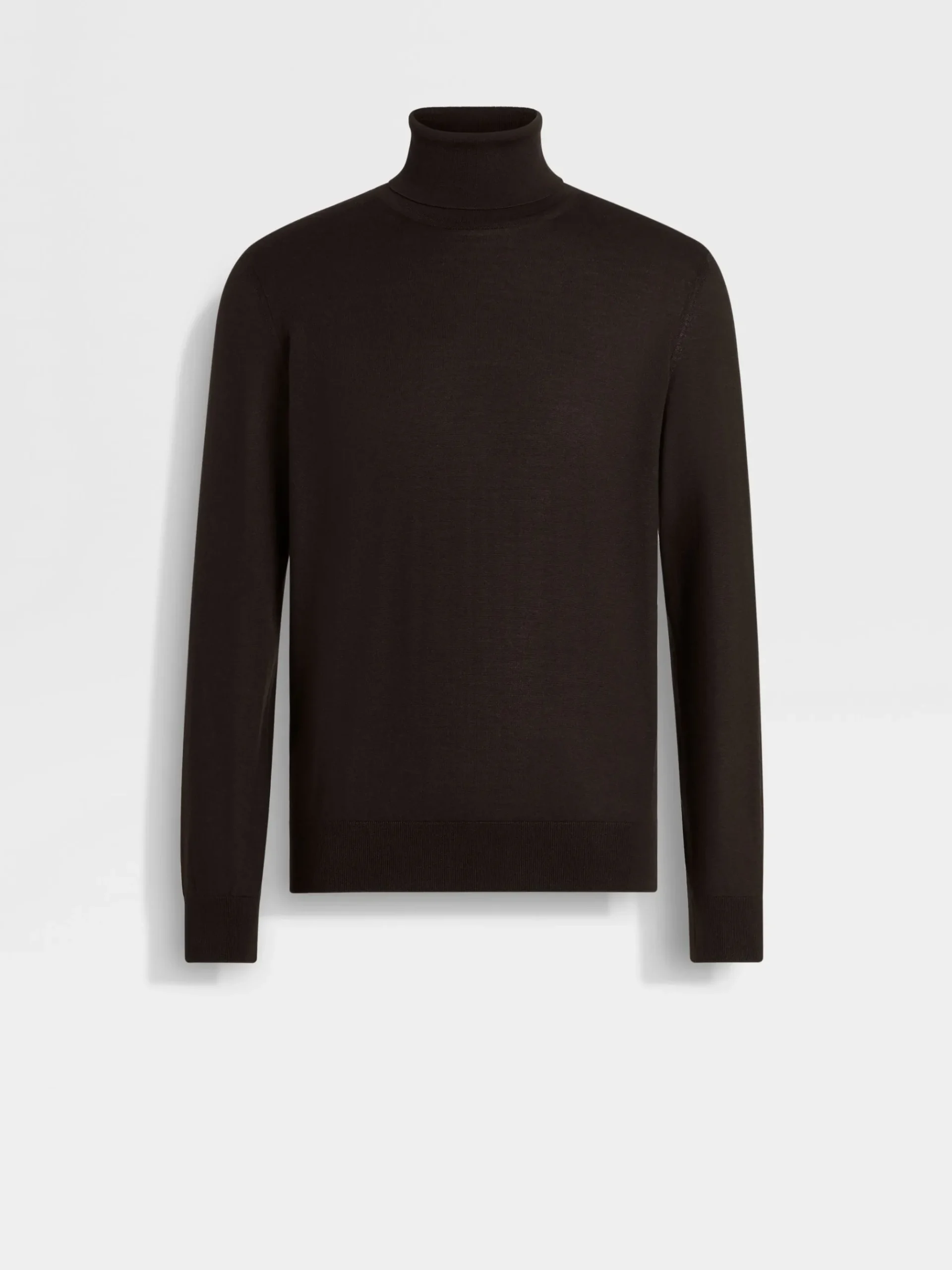 Dark Brown Cashseta Turtleneck