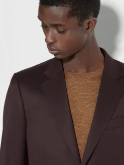 Dark Brown Centoventimila Wool Suit