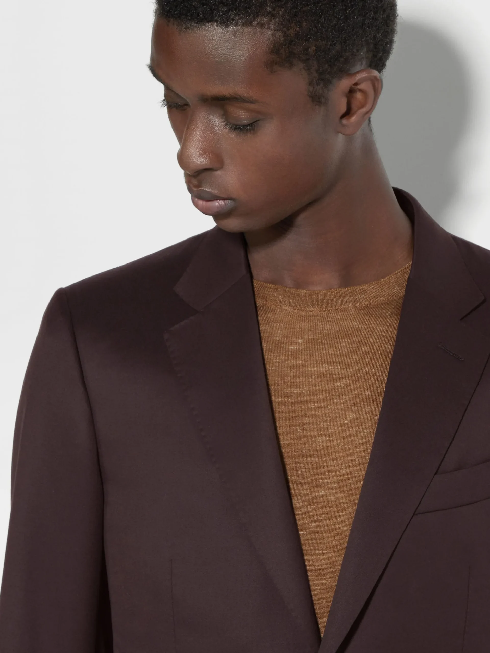 Dark Brown Centoventimila Wool Suit