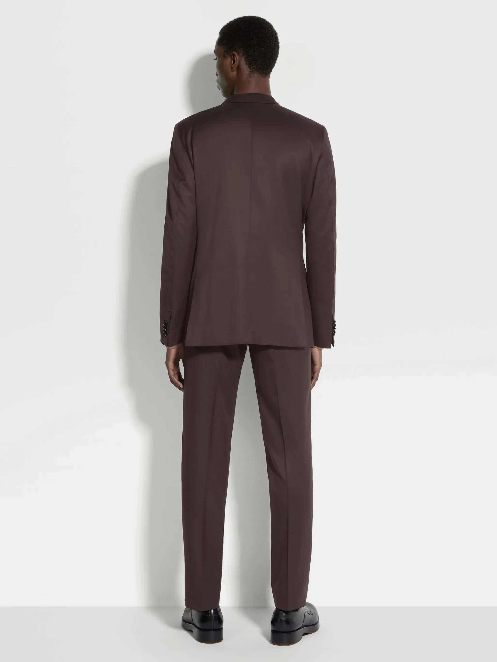 Dark Brown Centoventimila Wool Suit