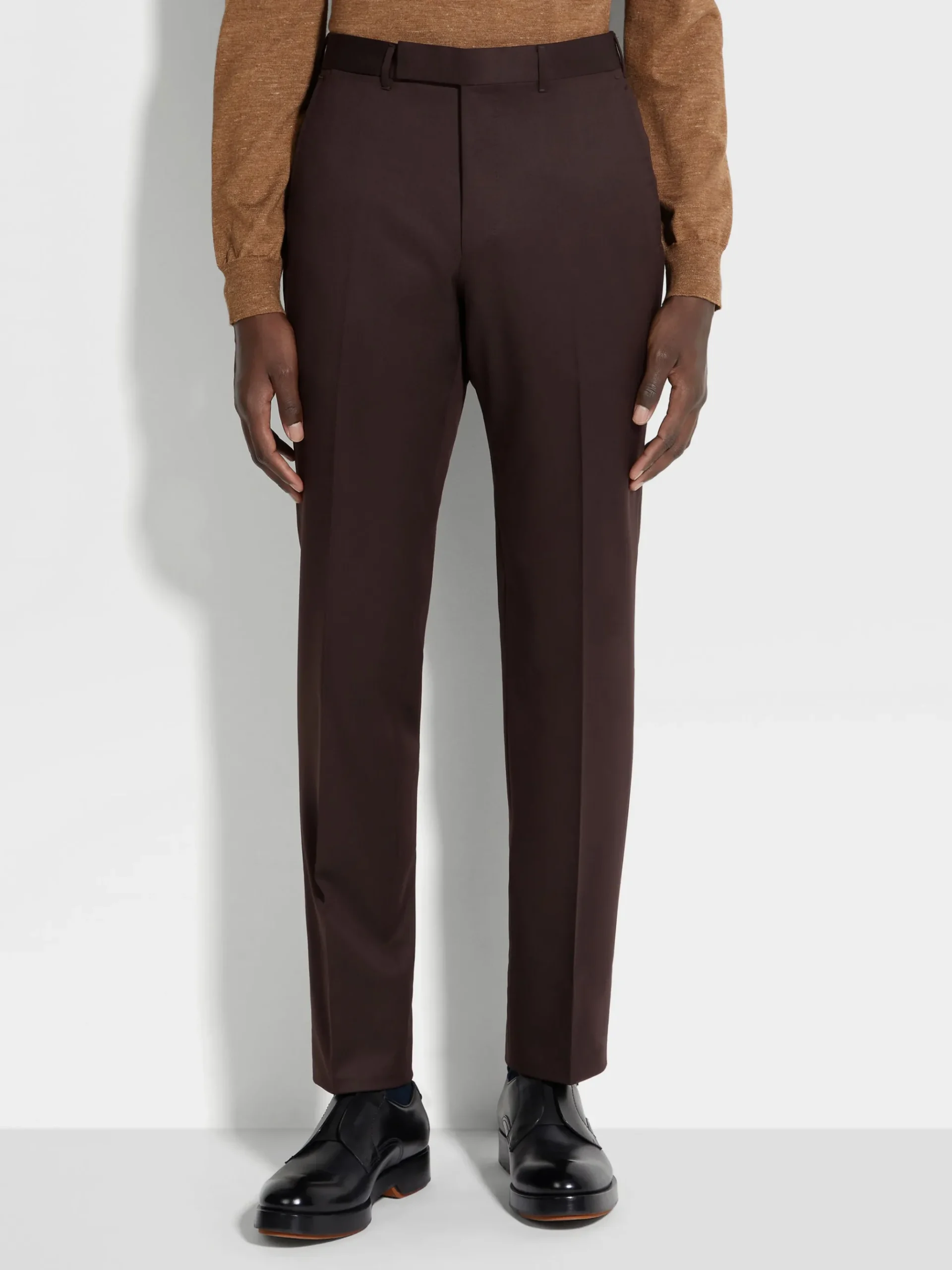 Dark Brown Centoventimila Wool Suit