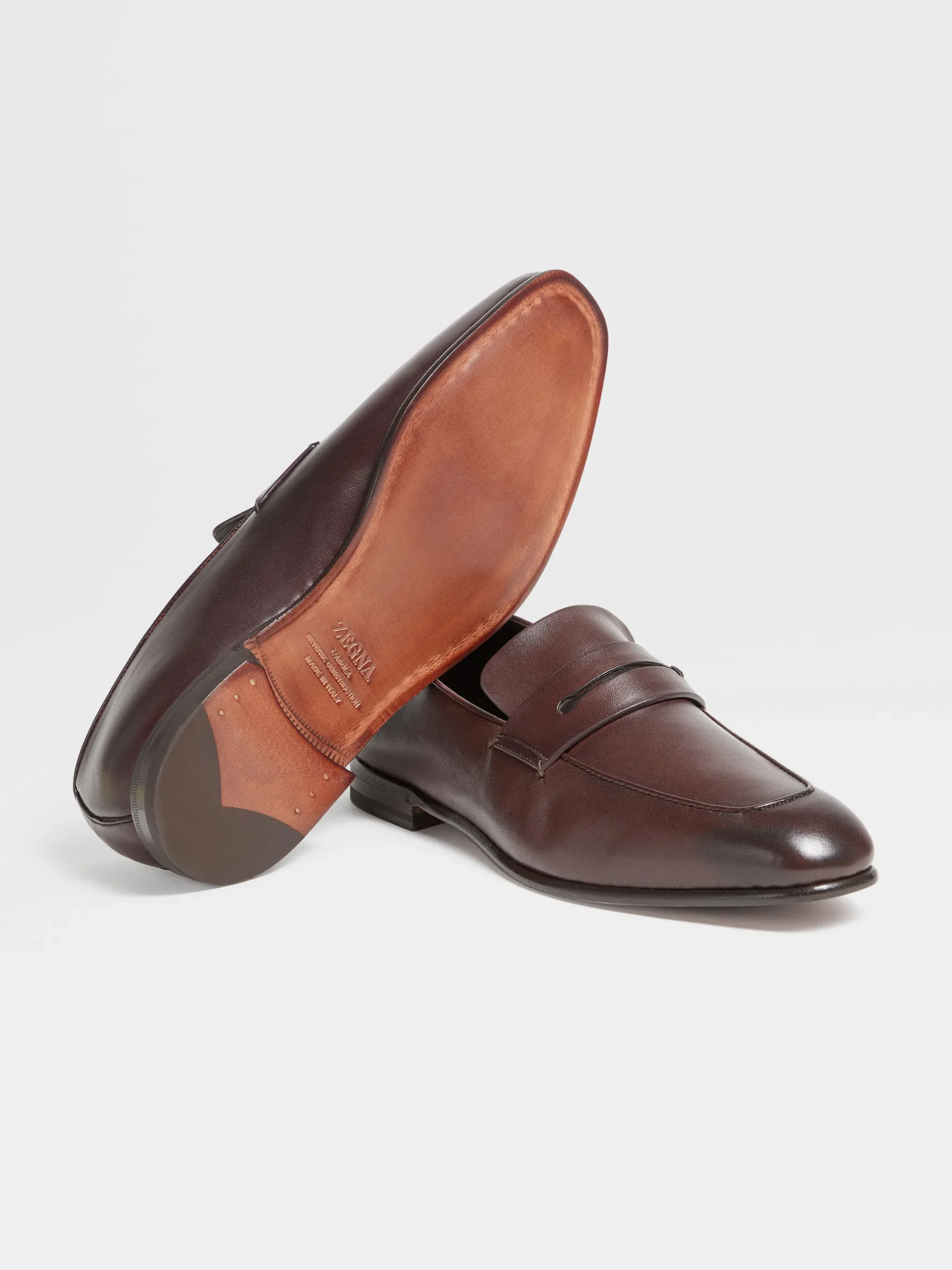 Dark Brown Leather L'Asola Loafers