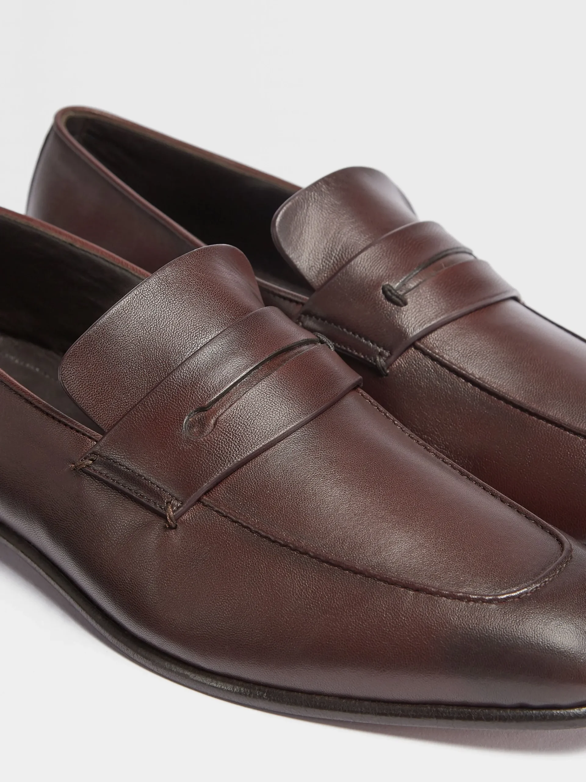 Dark Brown Leather L'Asola Loafers