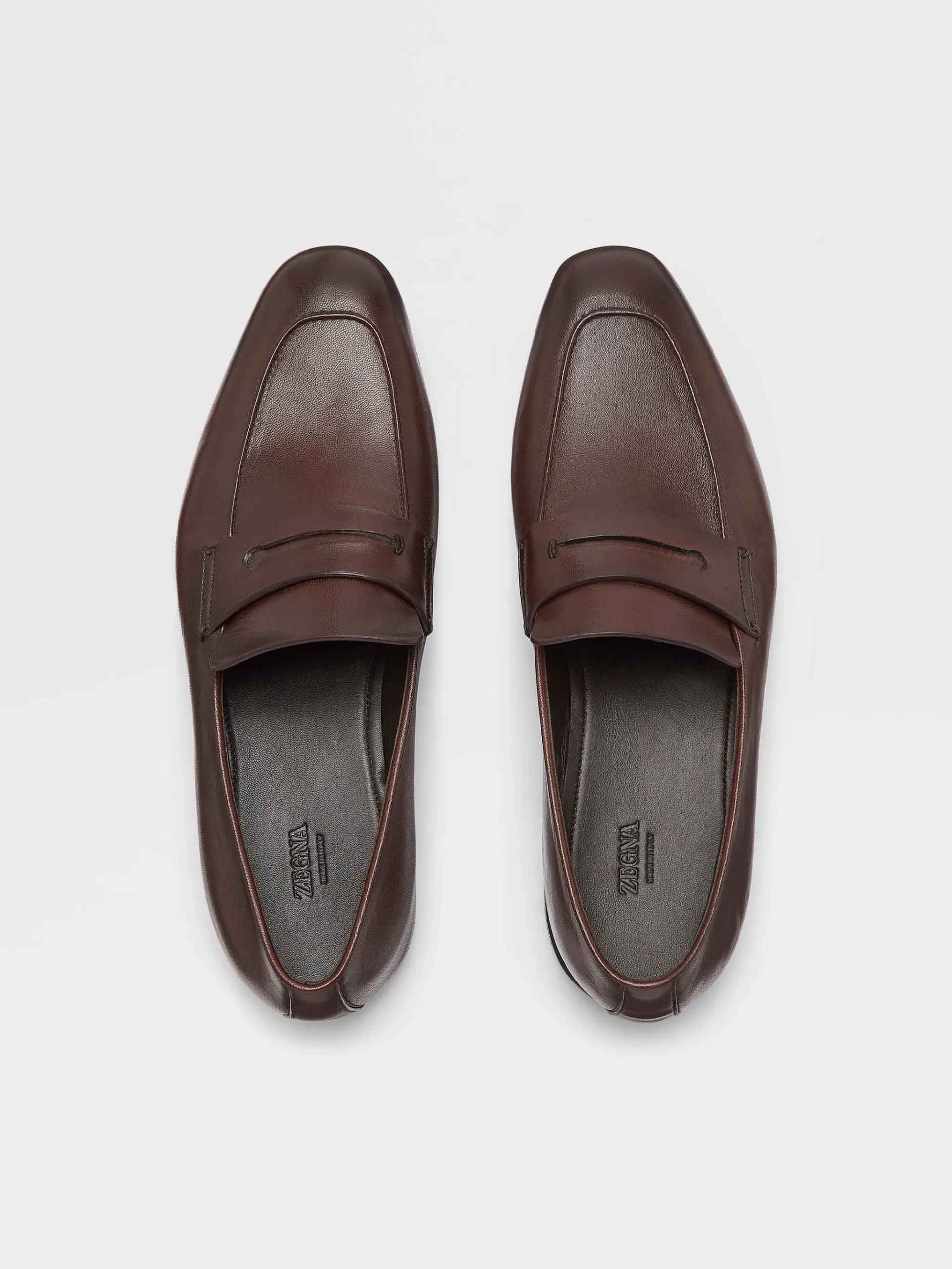 Dark Brown Leather L'Asola Loafers