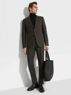 Dark Brown Oasi Cashmere Suit