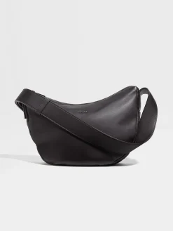 Dark Brown SECONDSKIN Hobo Panorama Micro Bag