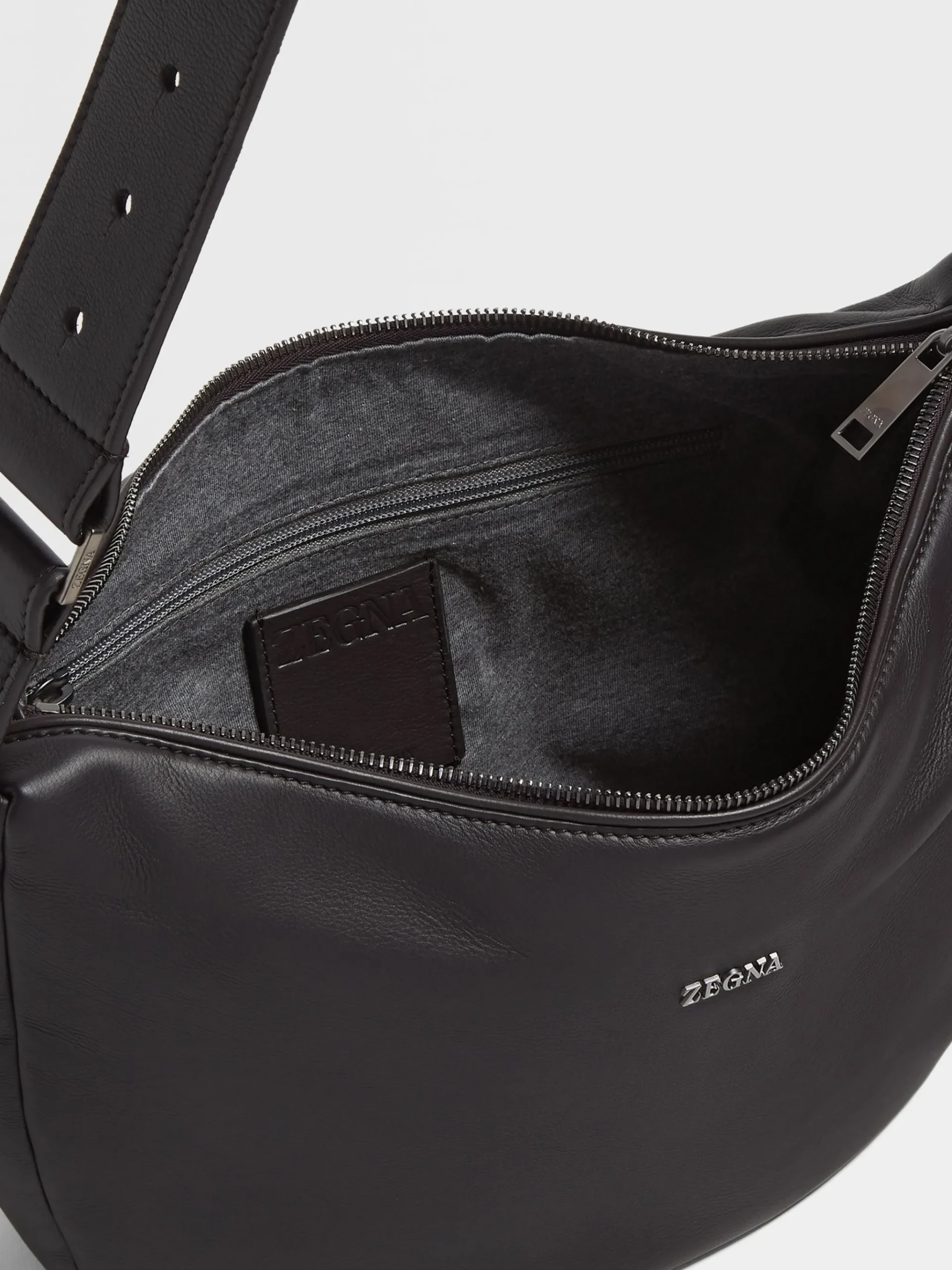 Dark Brown SECONDSKIN Hobo Panorama Micro Bag