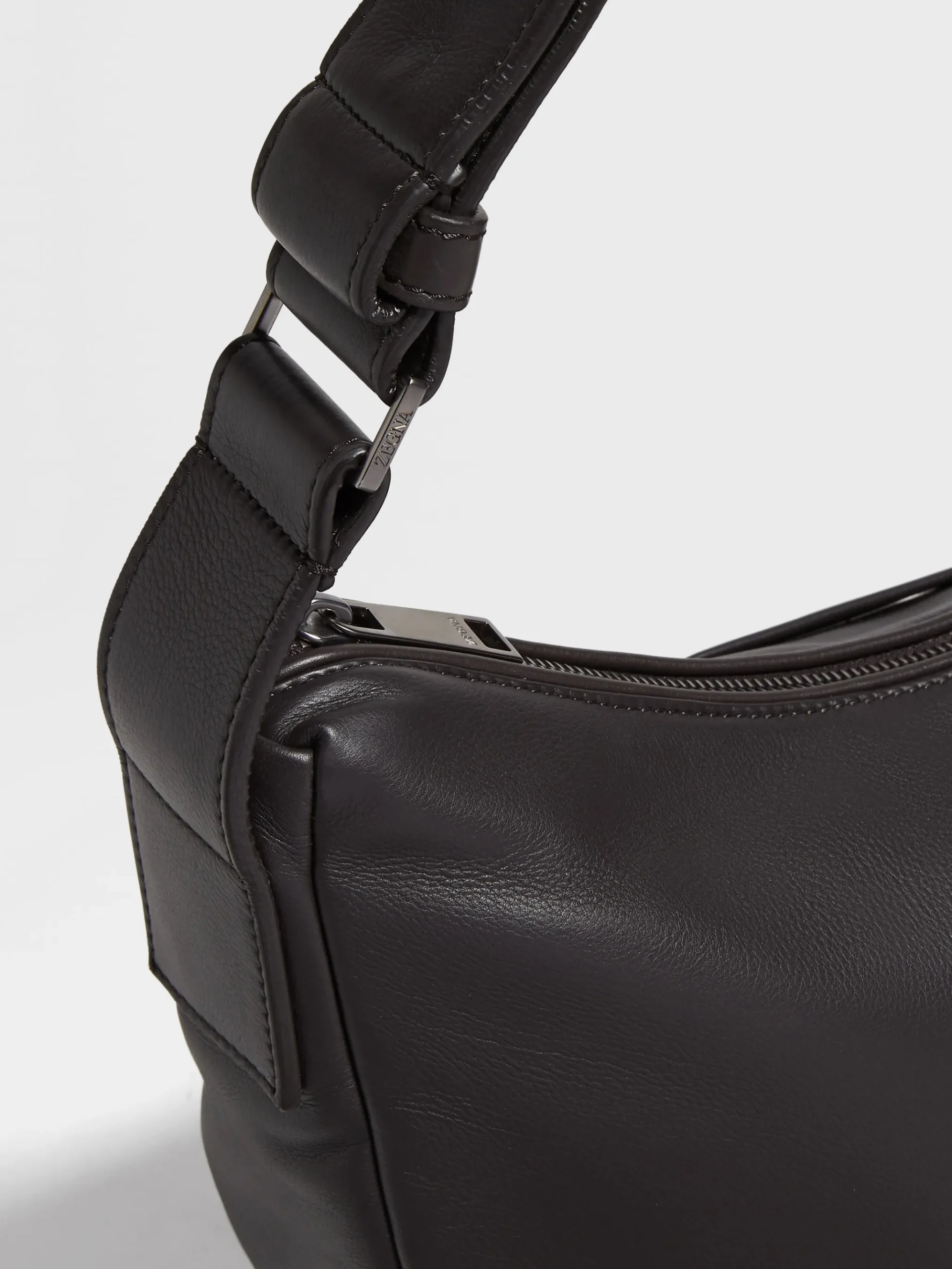 Dark Brown SECONDSKIN Hobo Panorama Micro Bag