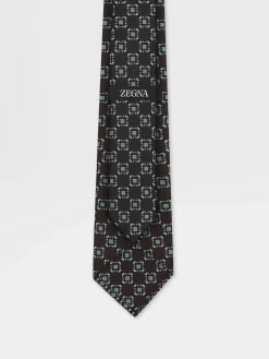 Dark Brown Silk Tie