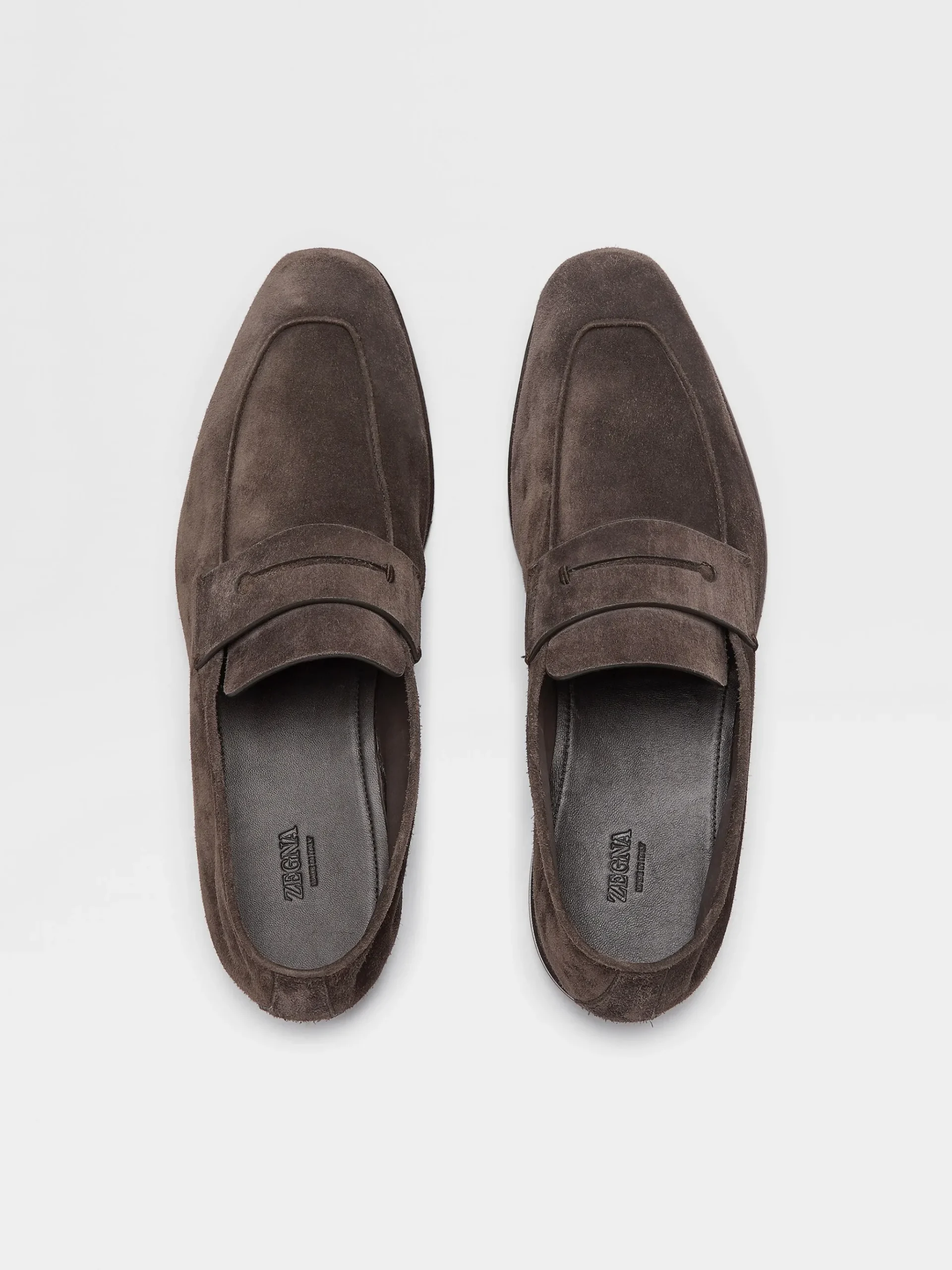 Dark Brown Suede L'Asola Loafers