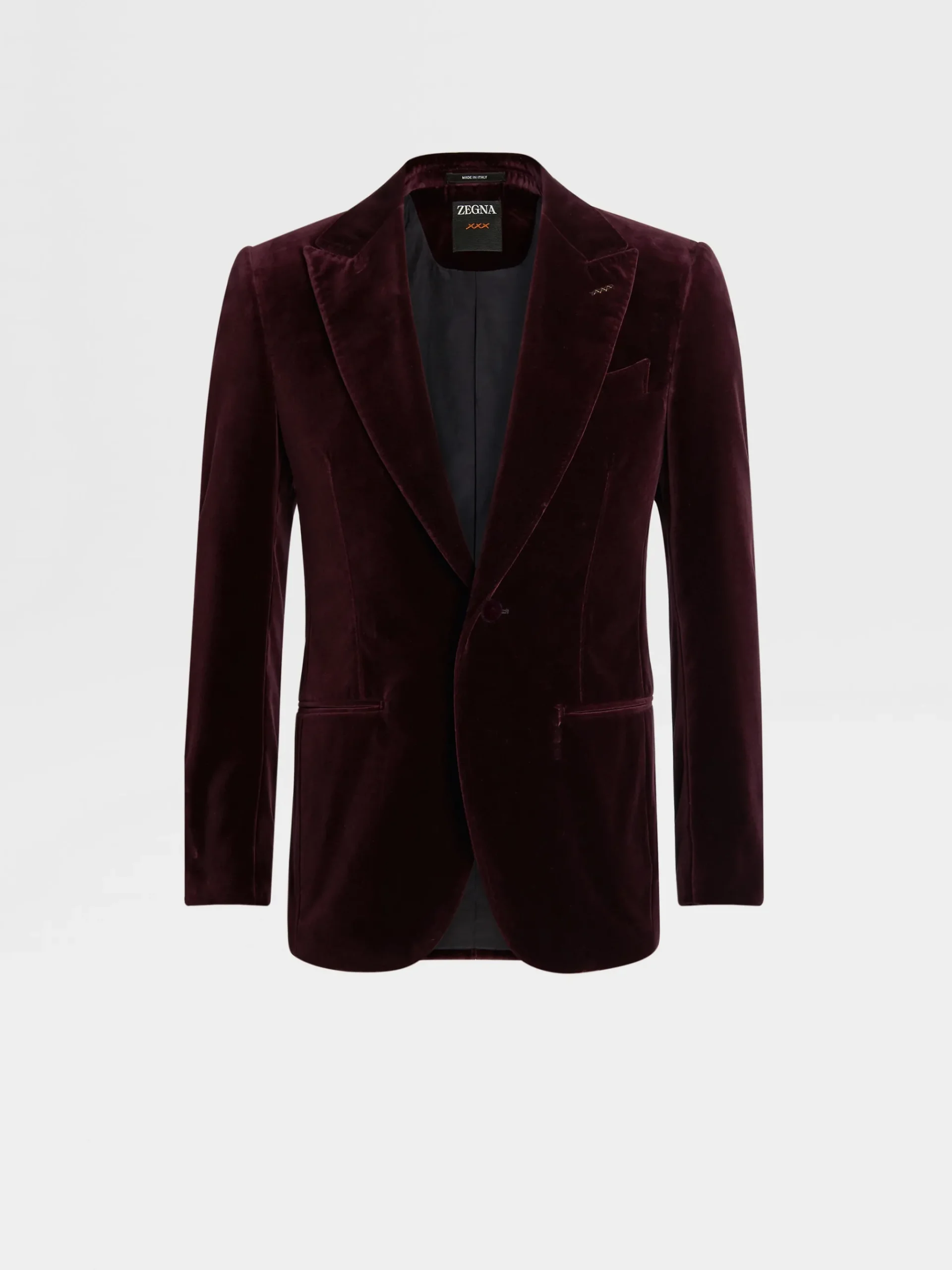 Dark Burgundy Cotton Evening Jacket
