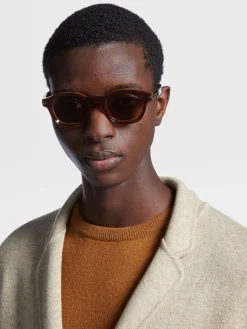 Dark Foliage Aurora I Acetate Sunglasses