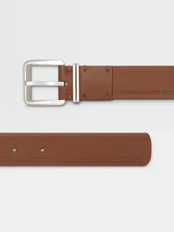 Dark Foliage Leather Belt