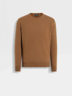 Dark Foliage Mélange Oasi Cashmere Crewneck