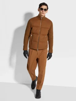Dark Foliage Oasi Cashmere Full Zip Blouson