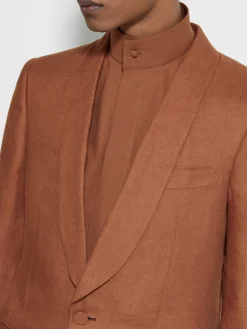 Dark Foliage Oasi Lino Evening Jacket