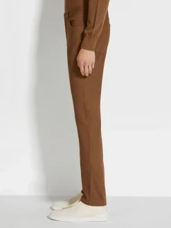Dark Foliage Stretch Cotton Roccia Jeans
