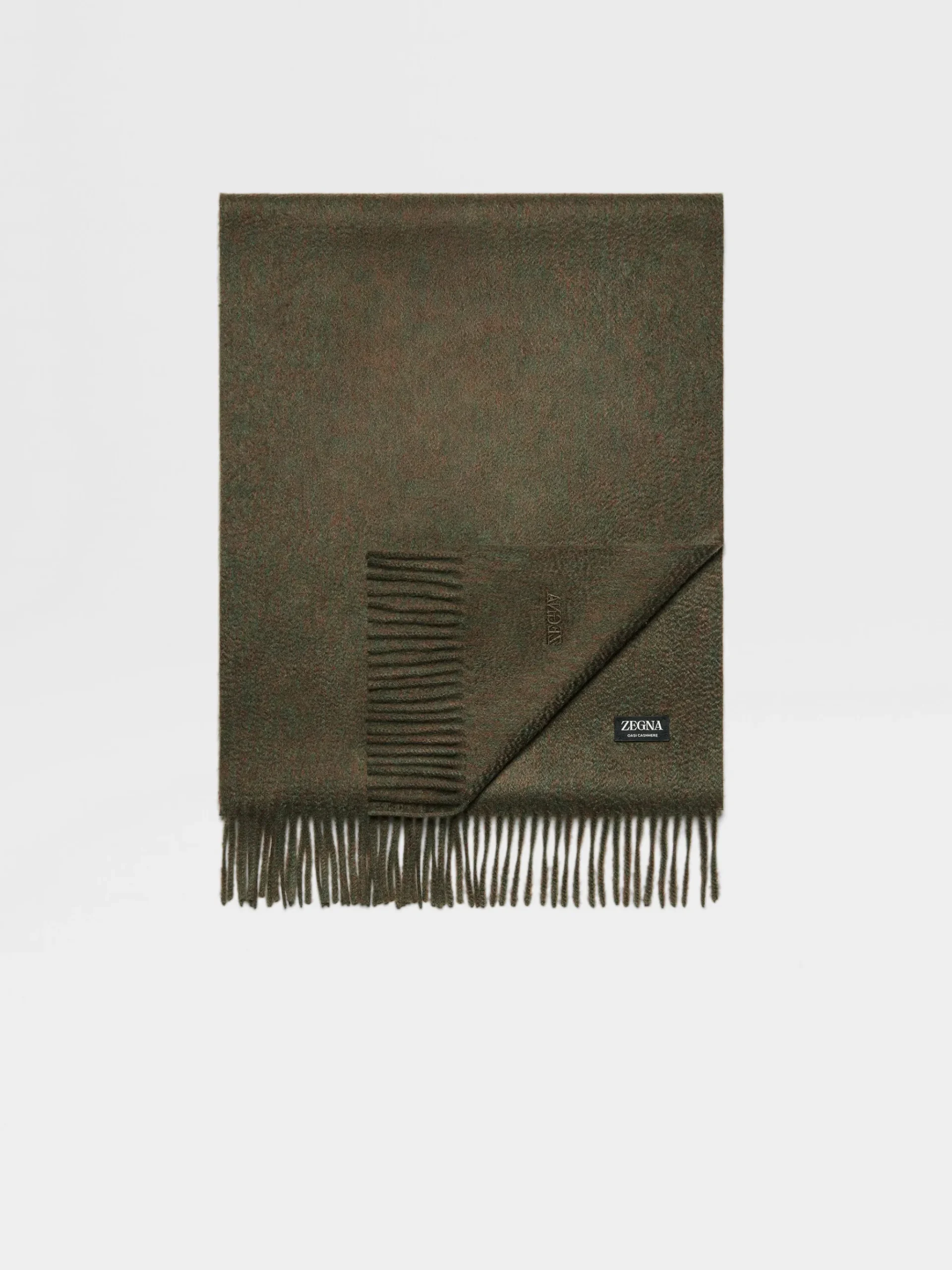 Dark Green Multimélange Oasi Cashmere Scarf