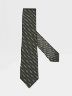 Dark Green Silk Tie