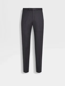 Dark Grey Centoventimila Wool Pants