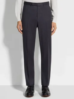 Dark Grey Centoventimila Wool Pants