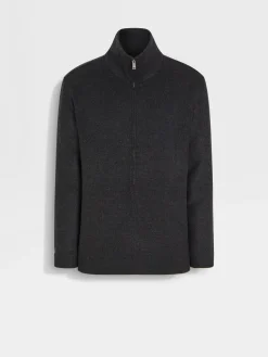 Dark Grey Mélange Trofeo™ Cashmere Overshirt