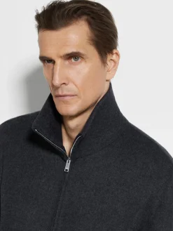 Dark Grey Mélange Trofeo™ Cashmere Overshirt