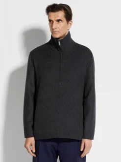 Dark Grey Mélange Trofeo™ Cashmere Overshirt