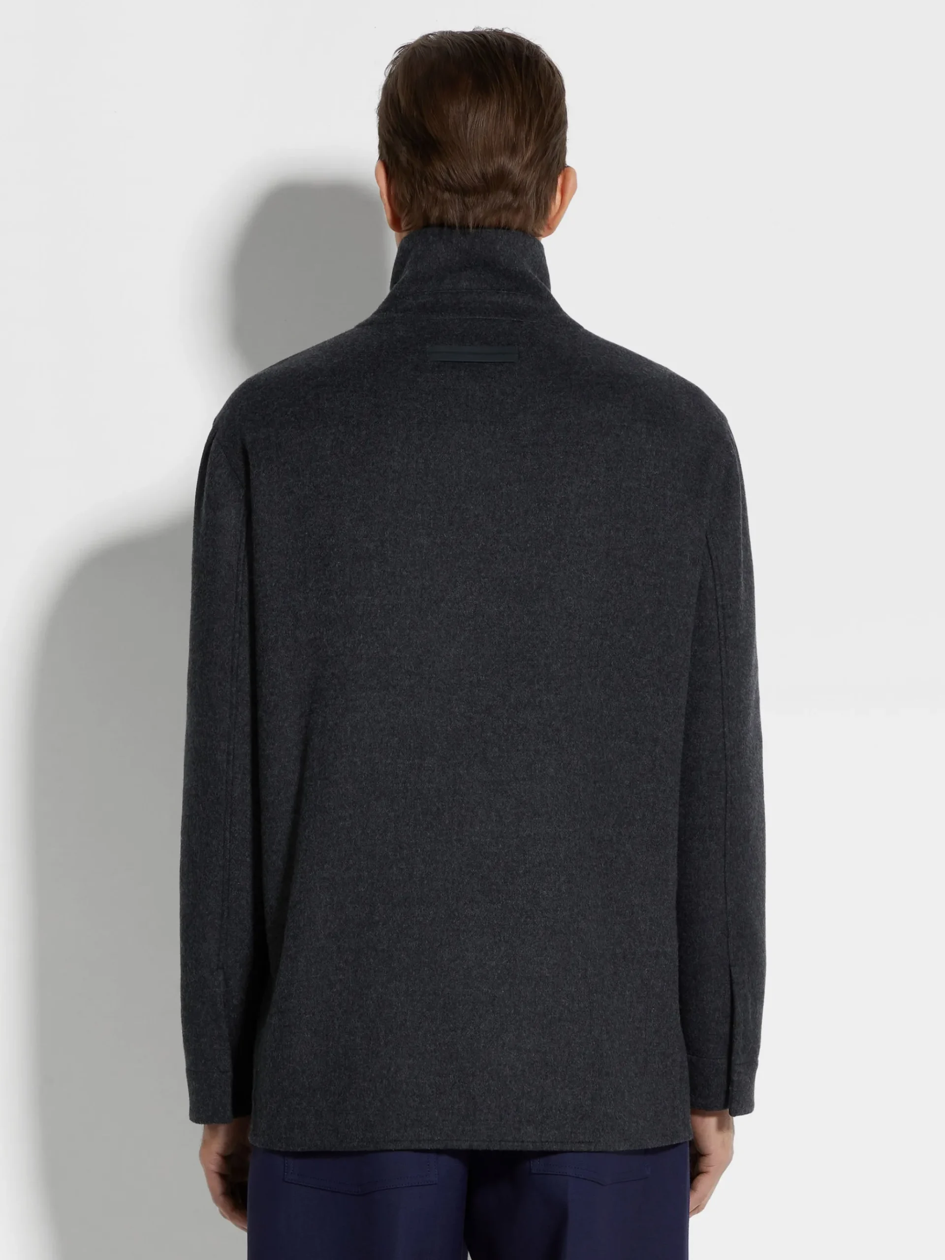 Dark Grey Mélange Trofeo™ Cashmere Overshirt
